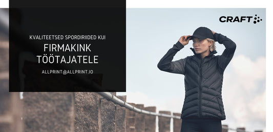 Kvaliteetsed spordiriided kui firmakink töötajatele