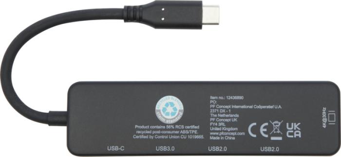 Loop RCS taaskasutatud plastist multimeediaadapter USB 2.0-3.0 HDMI-pordiga 12436890