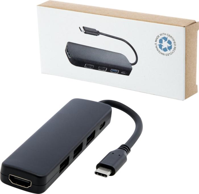 Loop RCS taaskasutatud plastist multimeediaadapter USB 2.0-3.0 HDMI-pordiga 12436890