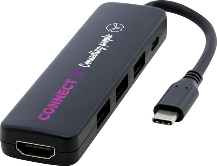 Loop RCS taaskasutatud plastist multimeediaadapter USB 2.0-3.0 HDMI-pordiga 12436890