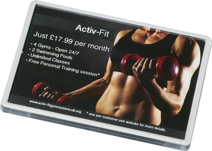 Mond suur plastikust külmkapimagnet - Läbipaistev