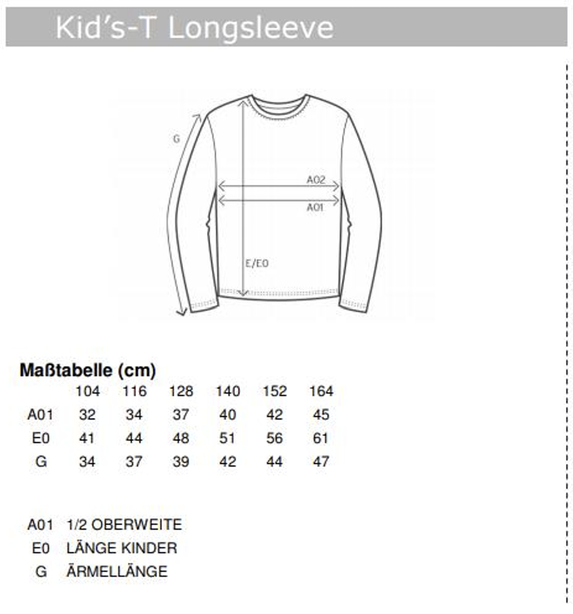 Pikkade käistega laste särk