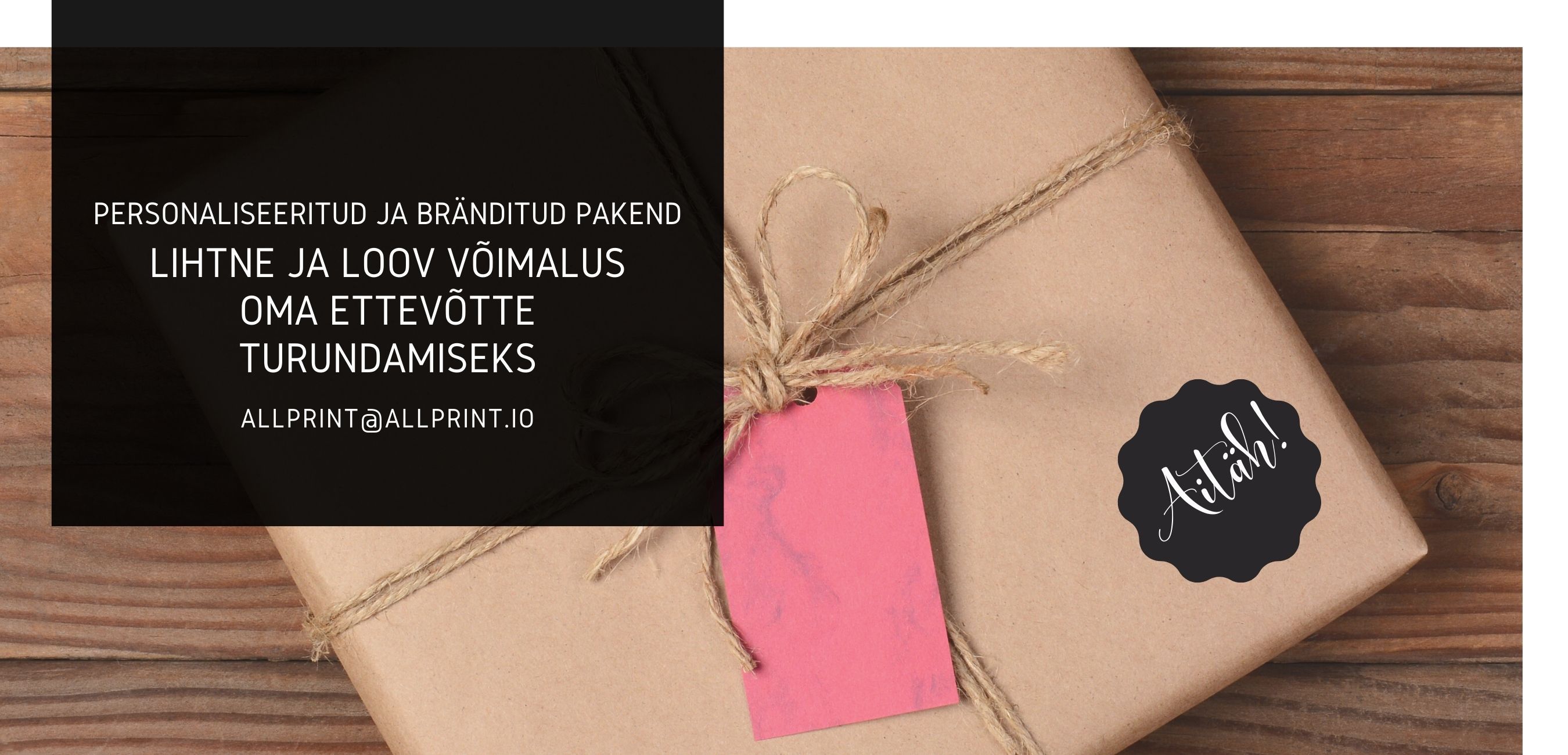 Personaliseeritud ja bränditud pakend – Allprint.io