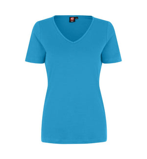 Interlock naiste T-särk V-kaelusega