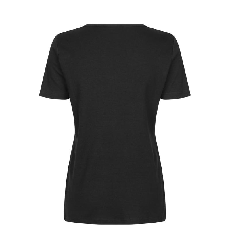 Interlock naiste T-särk V-kaelusega