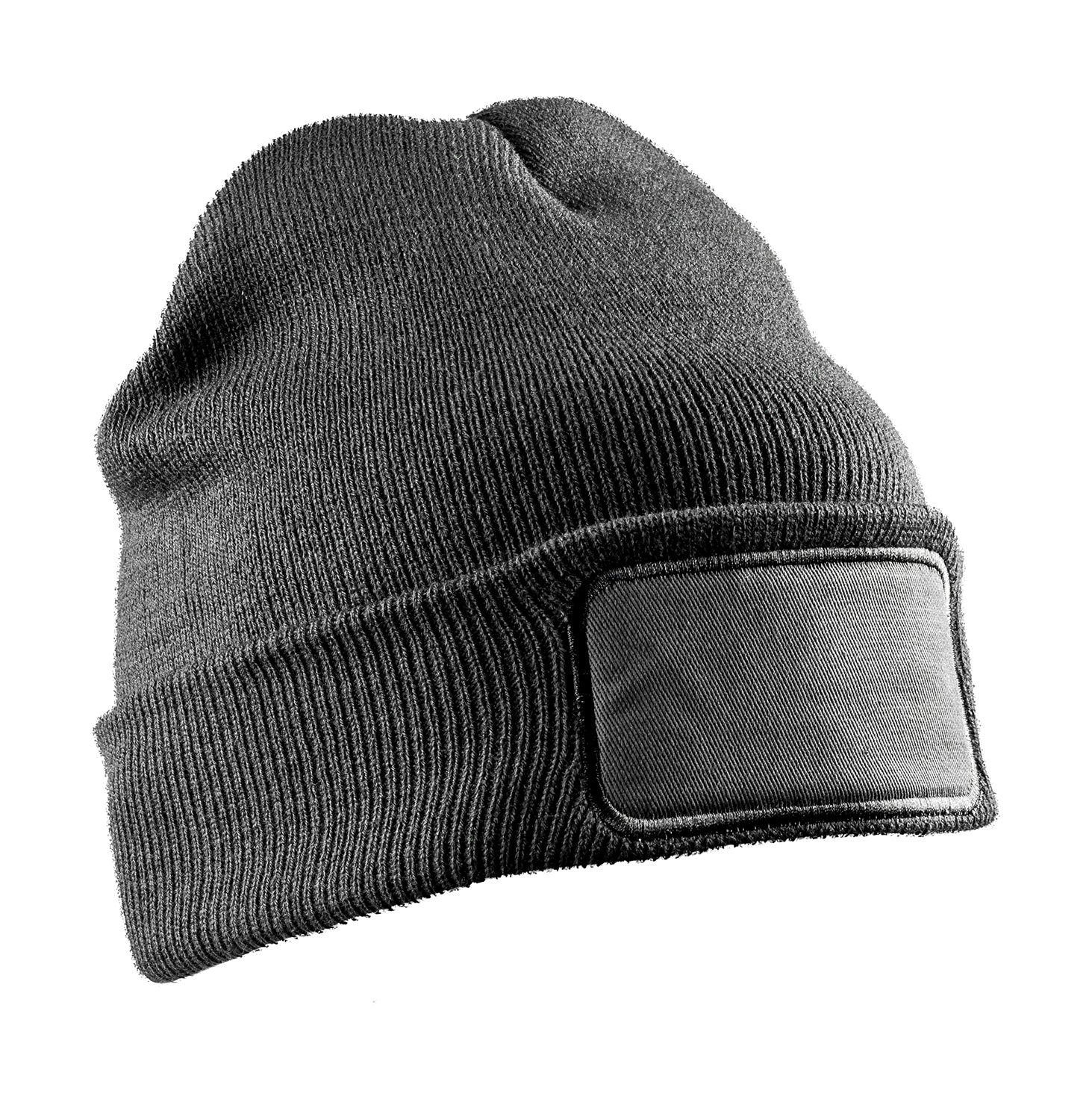 Taaskasutatud materjalist topeltkootud müts trükitava alaga Recycled Double Knit Printers Beanie