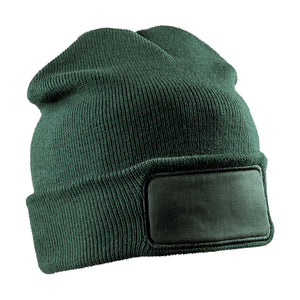 Taaskasutatud materjalist topeltkootud müts trükitava alaga Recycled Double Knit Printers Beanie