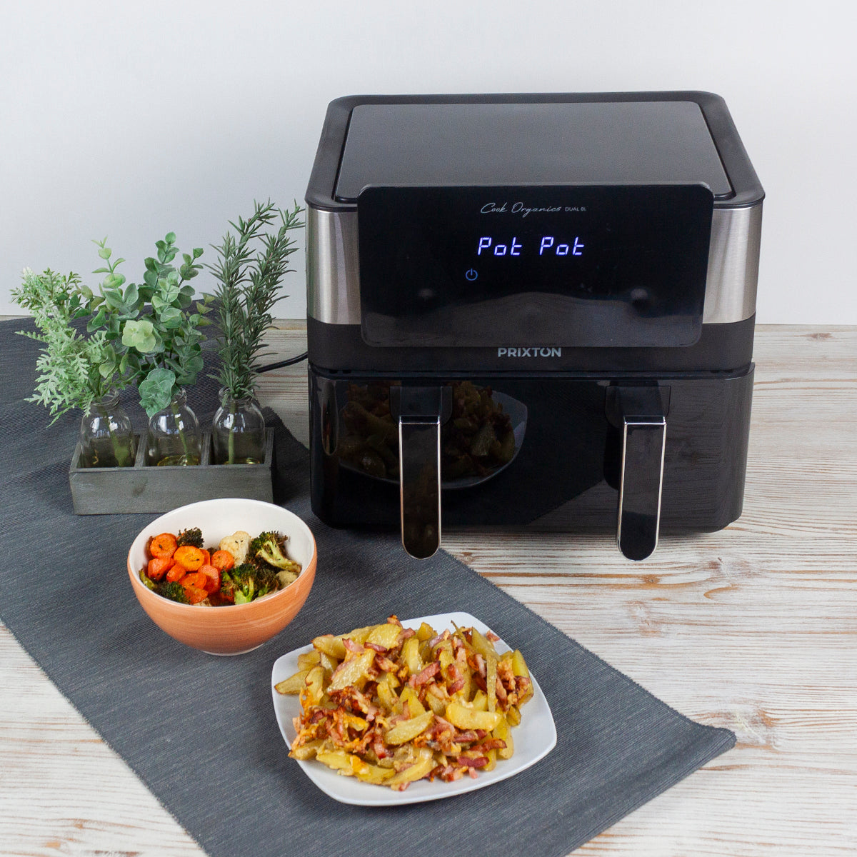 Prixton Cook Organics dual kuumaõhufritüür 8L