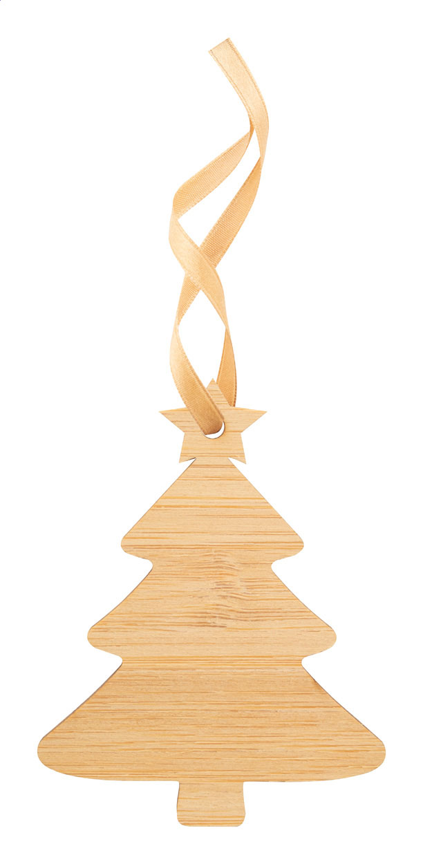 Bambusest BooCard jõulukaart, kuusk jõuluehe