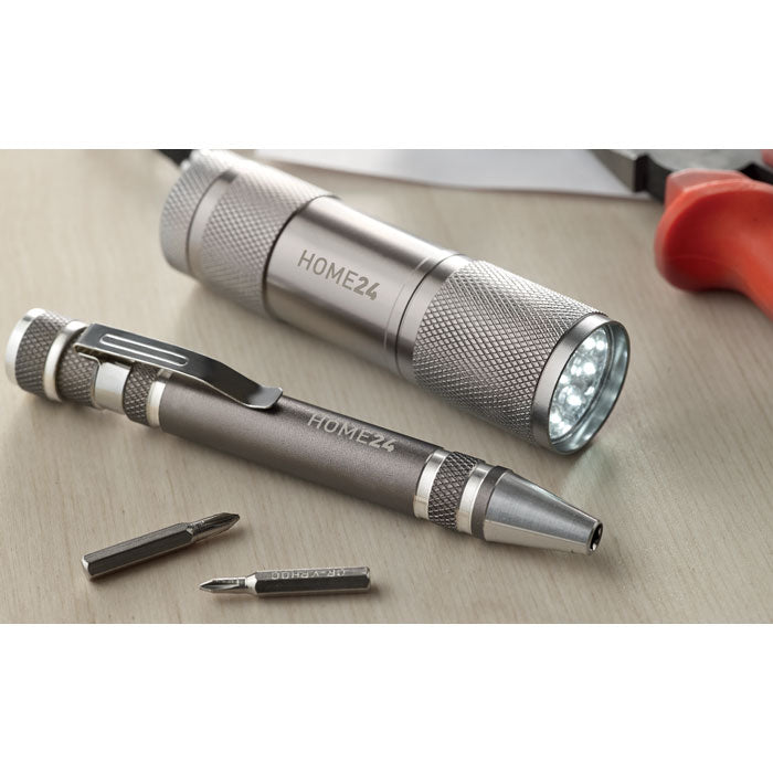 Komplekt LED-taskulambi ja kruvikeerajaga MO8559