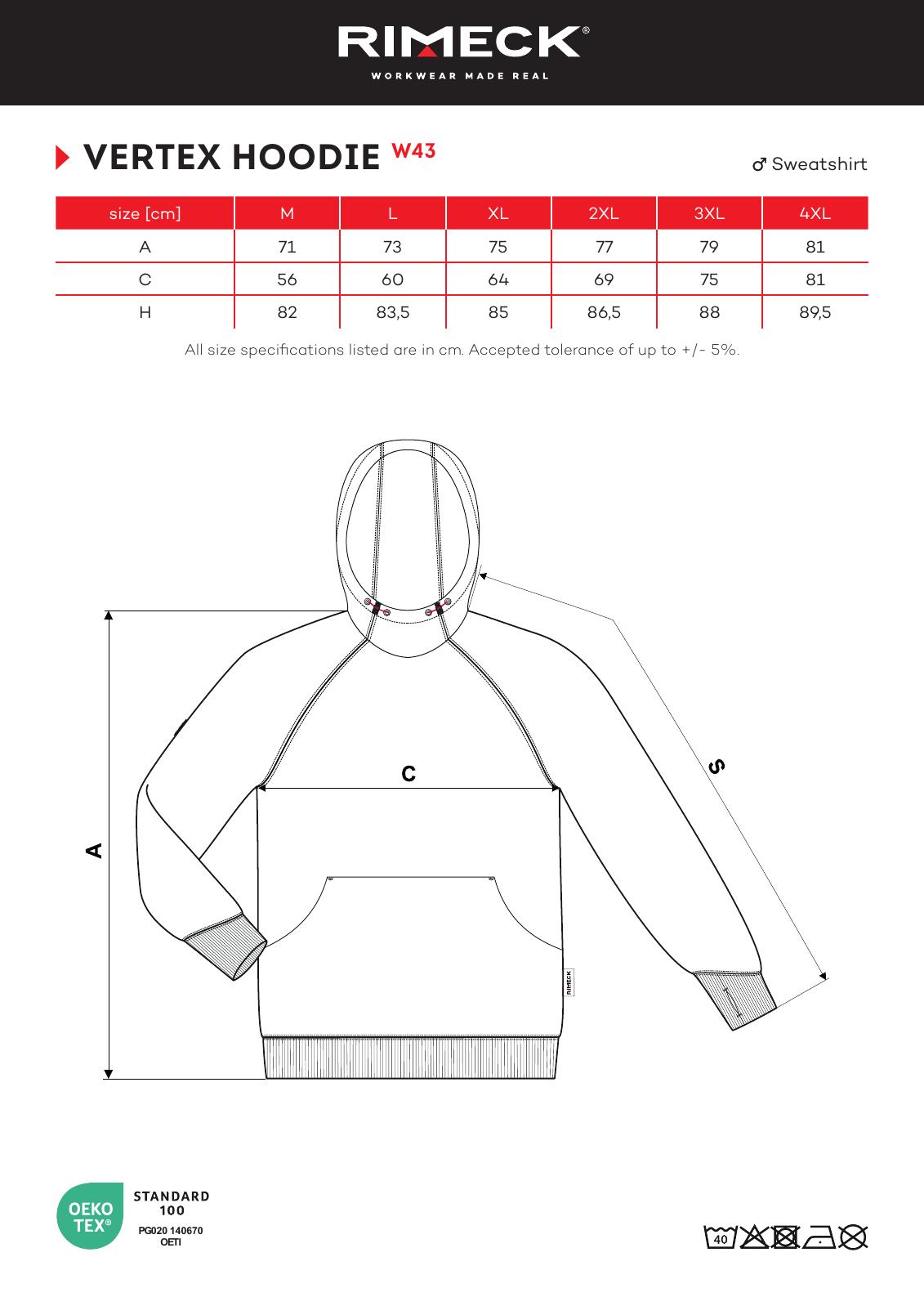 Meeste pusa kapuutsi ja lukkudega kängurutaskuga Vertex HoodieW43