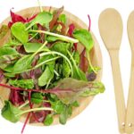 Argullsi bambusest salatikauss ja salatilusikate komplekt