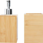 Hedon 3-osaline bambusest vannitoakomplekt