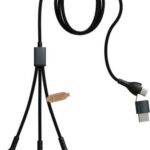 SCX.design O32 kokkupandav telefonialus 3-in-1 laadimiskaabliga