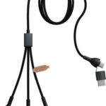 SCX.design O32 kokkupandav telefonialus 3-in-1 laadimiskaabliga